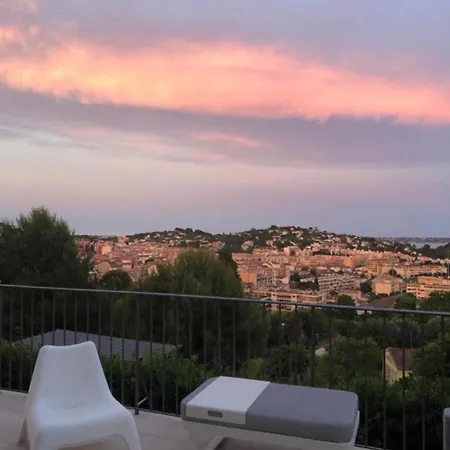 Helios - Panoramic Sea And View - Ac - Swimming Pool - Luxury * Vallauris